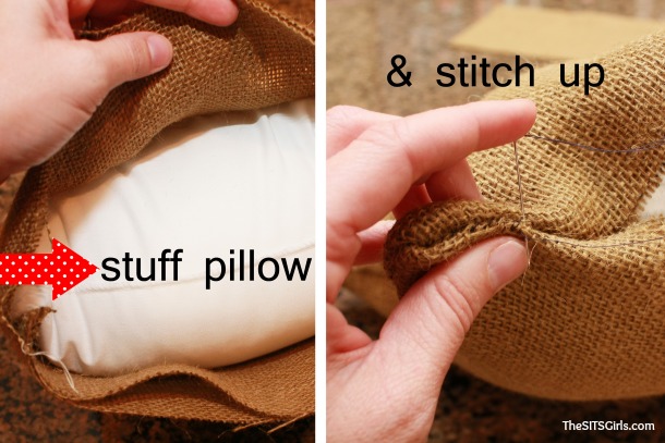 Burlap Pillow How To Make A Burlap Pillow Diy Home Decor