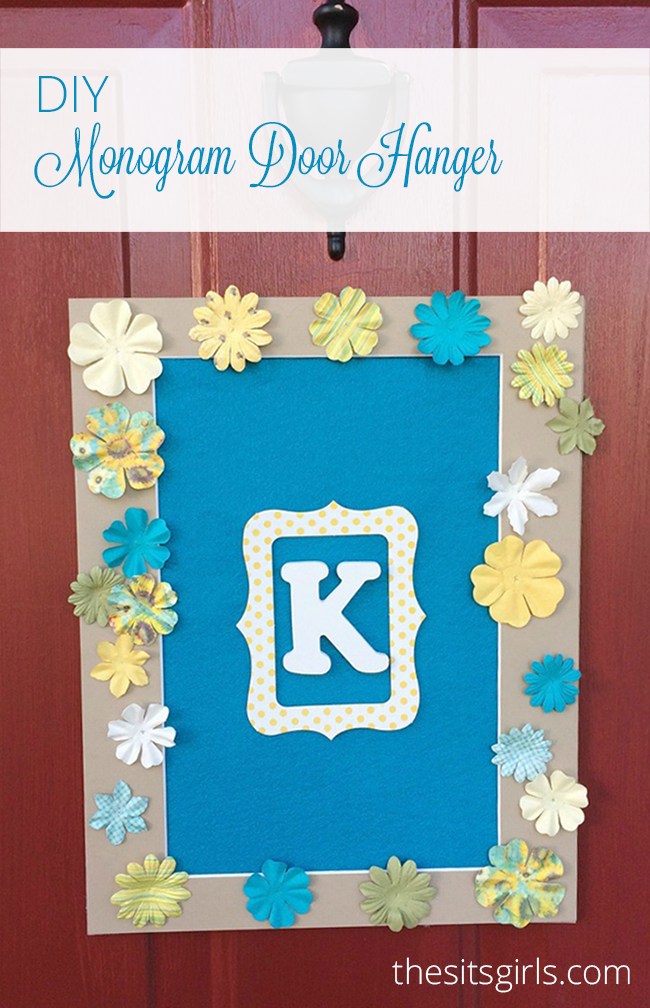 DIY Monogram Door Hanger