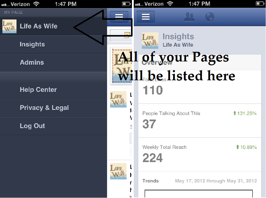 Facebook App for iPhone | Managing Facebook Page with Iphone