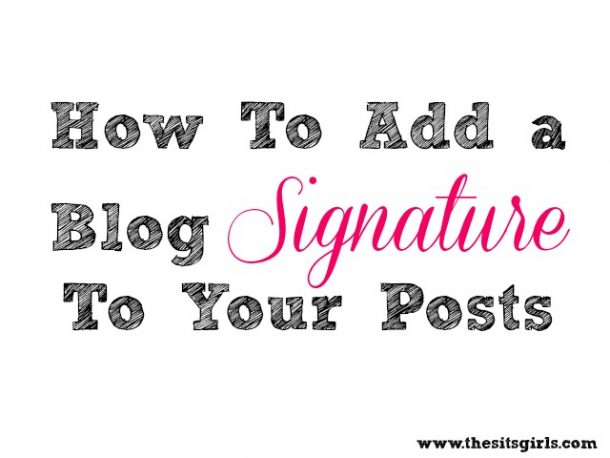 how to create your signature online for your blog
