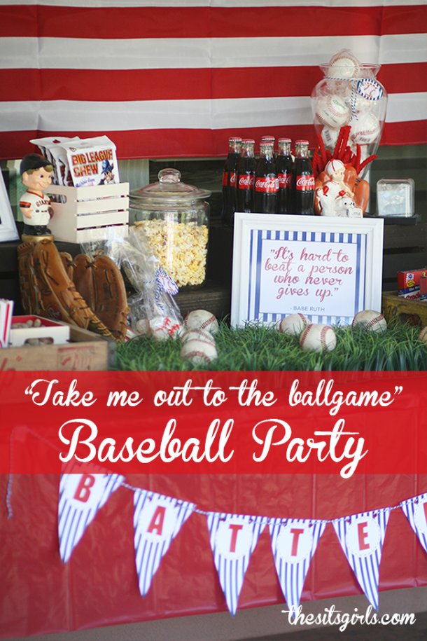 Baseball Theme Party Ideas Vintage Baseball Party   Feature6501 610x915 