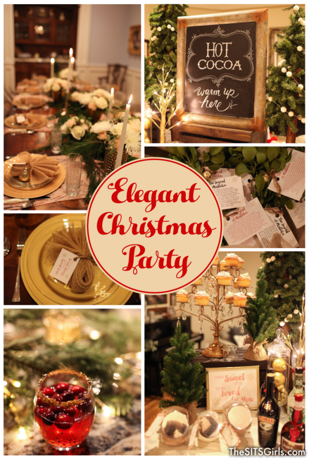 Elegant Christmas Party Blush And Gold Tablescape