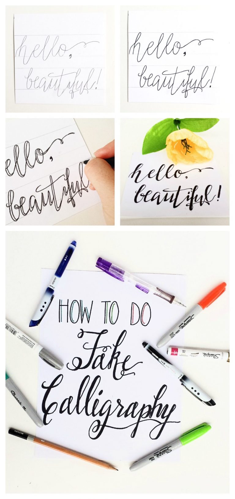 How To Create Fake Calligraphy | Hand Lettering