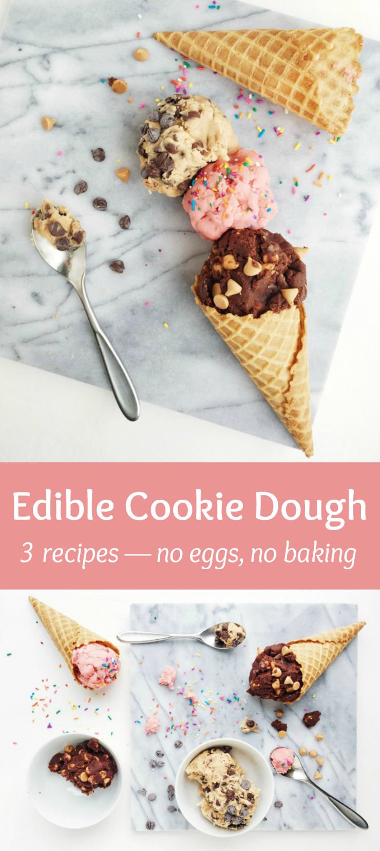 Edible Cookie Dough Three Ways | Cookie Dough Without Eggs