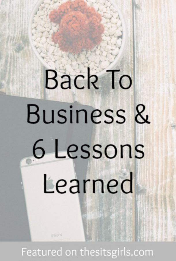 Back To Business & 6 Lessons Learned | The SITS Girls