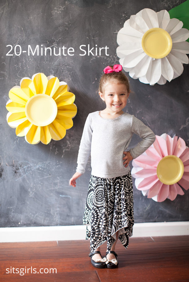 How To Sew A Skirt 20 Minute Skirt Skirt With Uneven Hem   Feature 610x907 