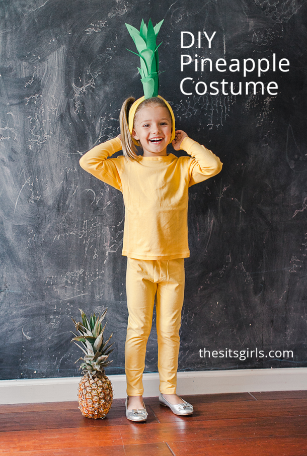 Pineapple Costume Homemade Halloween Costume For Kids