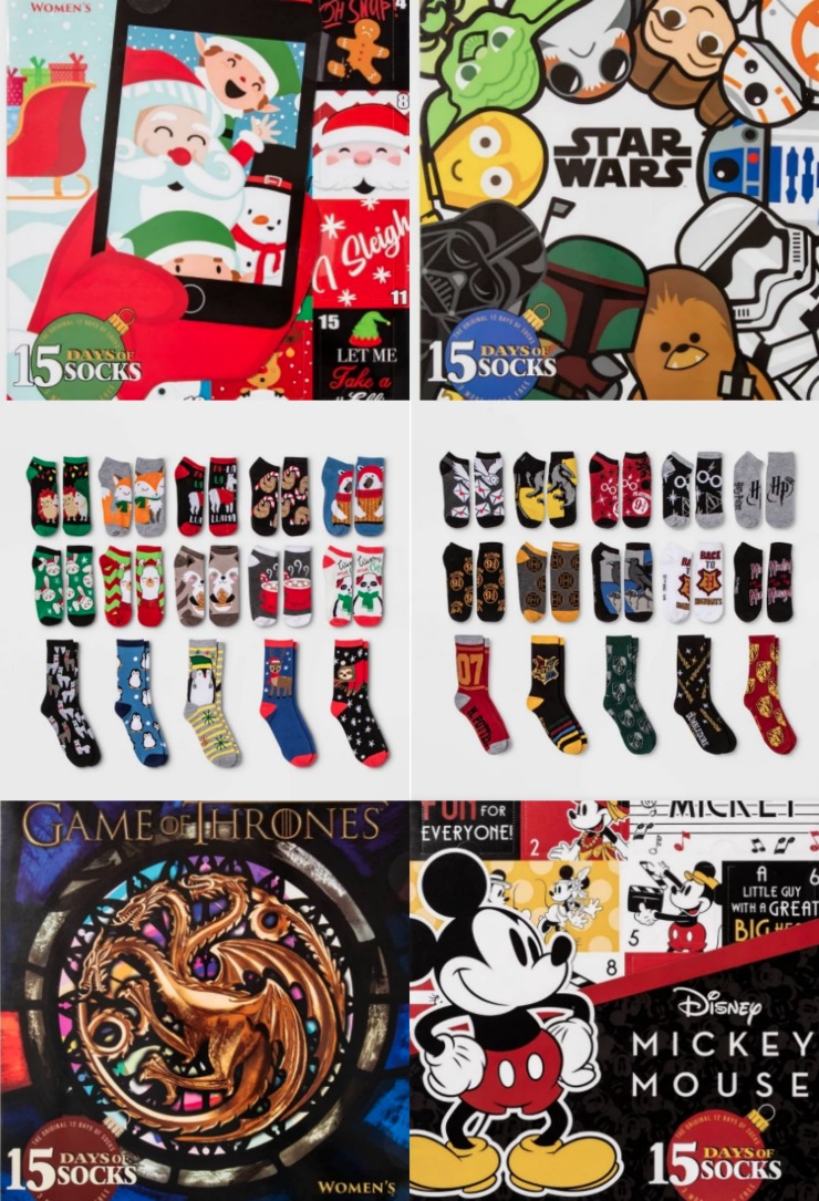Target is Selling $15 Sock Advent Calendars in tons of themes The